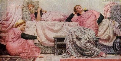 朗読、1884年、1936年。 作： Albert Joseph Moore