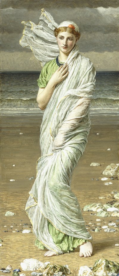 海の貝殻、1875 作： Albert Joseph Moore