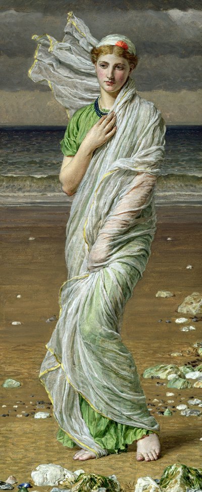 貝殻（油彩・キャンバス 作： Albert Joseph Moore