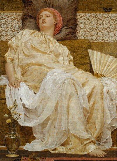 黄色のマルグリット、1881 作： Albert Joseph Moore