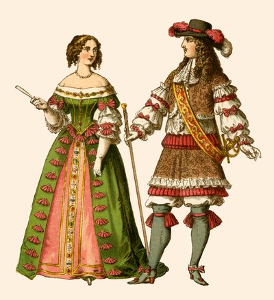 フランス国王ルイ14世とフランスのマリアテレジア女王 作： Albert Kretschmer