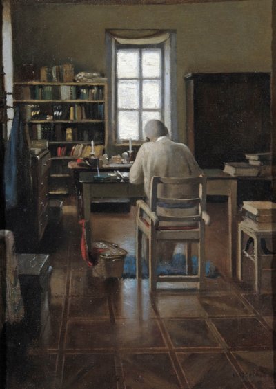 リチャード・バートン卿の研究、1889年 作： Albert Letchford