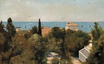 海岸線、トリエステ、c.1889のビュー 作： Albert Letchford