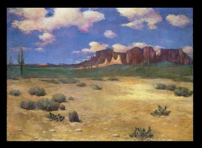 アリゾナの風景（キャンバスに油彩） 作： Albert Lorey Groll