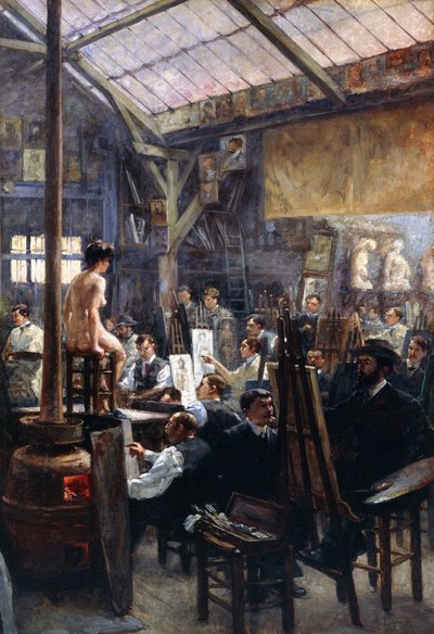 スタジオでは、 作： Albert Lynch