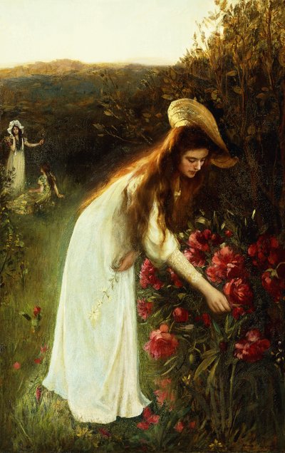 花を摘む、 作： Albert Lynch