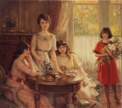 お茶の時間;お茶の時間、 作： Albert Lynch