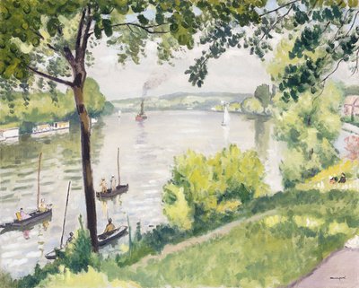 トリエルの銀行 (タグボート); Berge a Triel (タグボート) 作： Albert Marquet