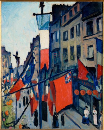 7月14日、ルアーブル 作： Albert Marquet