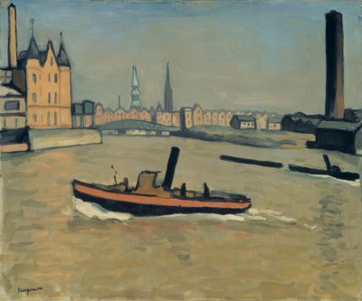 ハンブルク港 作： Albert Marquet