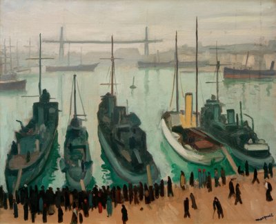 マルセイユの古い港 作： Albert Marquet