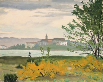 オンダリビア、アンダイエ、ル プロムヌールの眺め 作： Albert Marquet