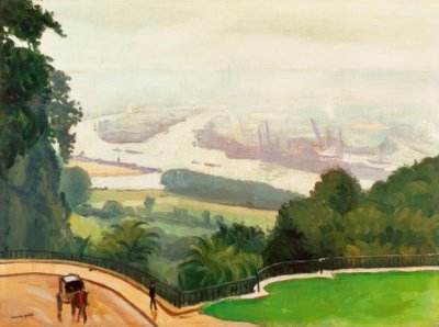 ルーアン港 作： Albert Marquet