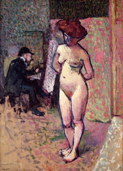 Pintura de Matisse no estúdio de Manguin 作： Albert Marquet