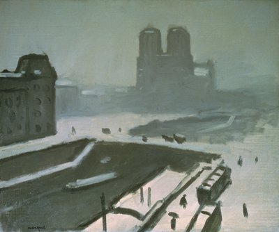 冬のノートルダム 作： Albert Marquet