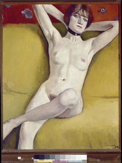 ソファでヌード 作： Albert Marquet