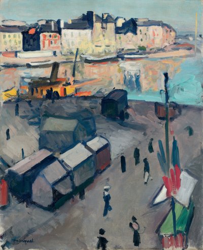 ポートデュアーブル、1907年頃（キャンバスに油彩） 作： Albert Marquet