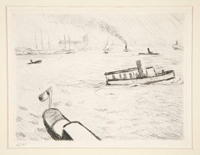 ハンブルクのタグボート 作： Albert Marquet