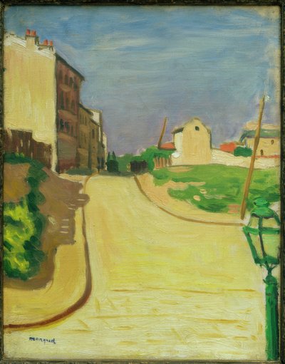 グリーンランタンのある通り 作： Albert Marquet