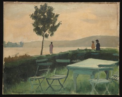 オールド ポートのテラス 作： Albert Marquet