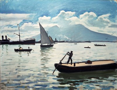 ナポリ湾、1909年。 作： Albert Marquet
