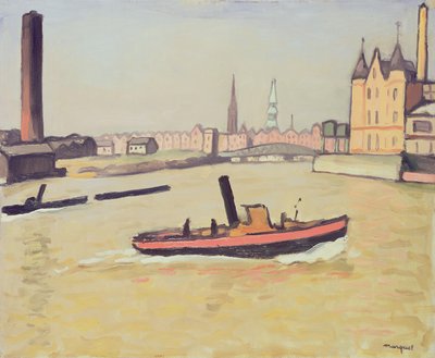 ハンブルク港 作： Albert Marquet