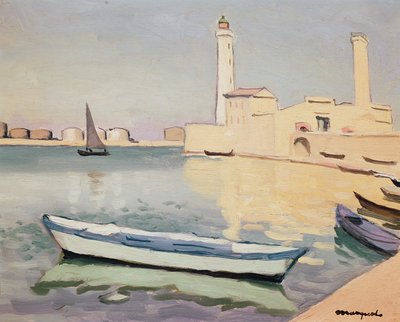 セテの港（キャンバスに油彩） 作： Albert Marquet