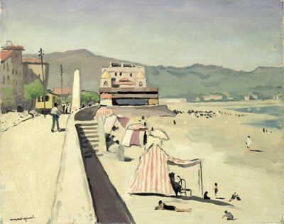 オロンヌの砂 (パネルに油彩) 作： Albert Marquet