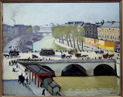 パリのポン・サン・ミッシェルの眺め 作： Albert Marquet