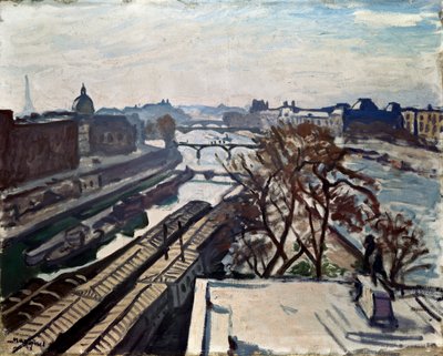 セーヌ川とヘンリー4世の像、c1906。 作： Albert Marquet