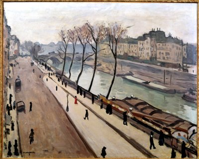 パリのケ・デ・グラン・オーギュスタンからのセーヌ川の眺め 作： Albert Marquet