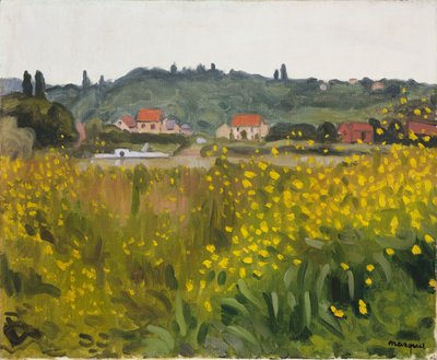 ヴィルネスの黄色い花 作： Albert Marquet