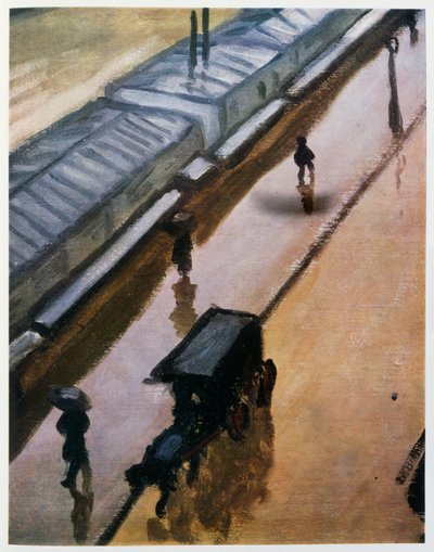 パリのノートルダム大聖堂の雨の日 c.1905 (キャンバスに油彩) 作： Albert Marquet