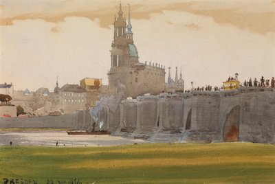 ドレスデンの眺め、1898 作： Albert Nikolaevich Benois
