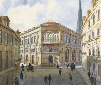 リガ証券取引所の眺め 作： Albert Nikolaevich Benois