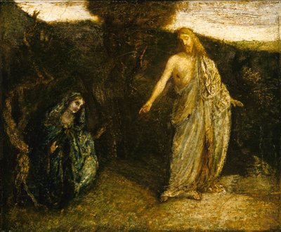 マリアに現れるキリスト 作： Albert Pinkham Ryder