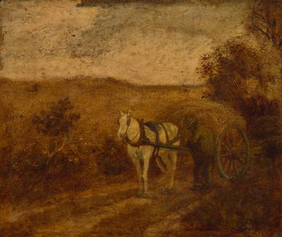 ハーネスの修理、1870 年代半ばから後半。 作： Albert Pinkham Ryder