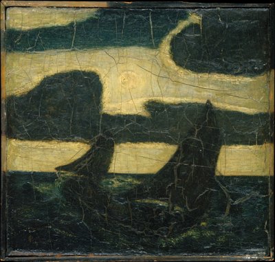 ムーンライトマリーン、1870-90年。 作： Albert Pinkham Ryder