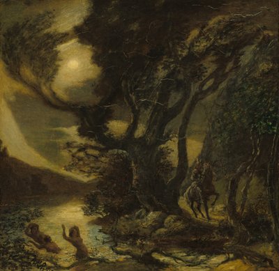 ジークフリートとラインの乙女たち 作： Albert Pinkham Ryder