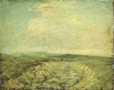 エセックス運河、1896年頃（ボードに取り付けられたキャンバスに油彩） 作： Albert Pinkham Ryder