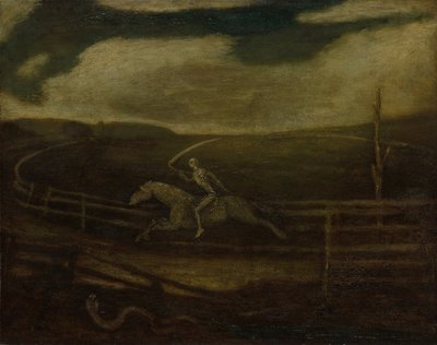 競馬場（淡い馬に死す） 作： Albert Pinkham Ryder