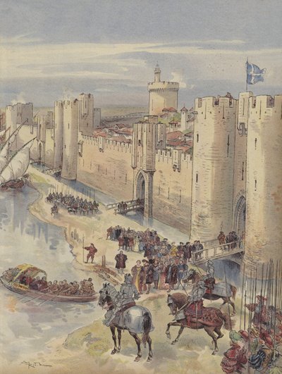 Aigues-Mortesへのインタビュー 作： Albert Robida