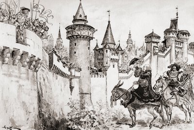 La Harangue Faite Par Ulric Gallet ピクロコレ、またはウルリック・ガレットがピクロコレに届けたハランゲ。 作： Albert Robida