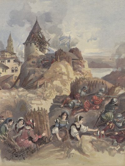 マルセイユ本部の女性たち 作： Albert Robida