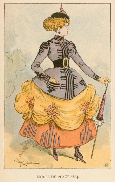 ビーチモード1864 作： Albert Robida