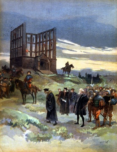 Superintendantti Semblancayn hirttäminen (1527) 作： Albert Robida