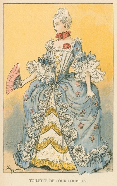 中庭トイレLouis XV 作： Albert Robida