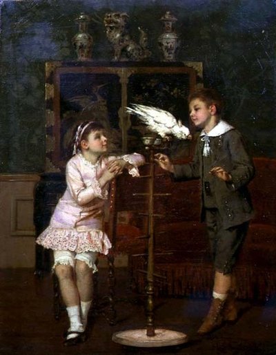 インコをいじめる 作： Albert Rosenboom