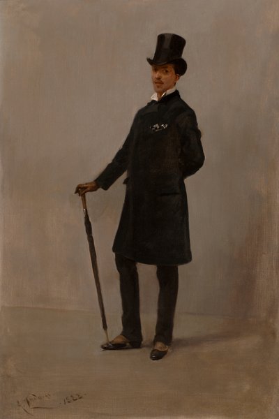 ハーモニー・イン・ブラック（油彩・キャンバス） 作： Albert Snr. Ludovici