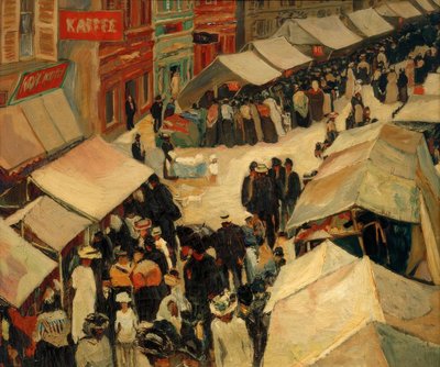 聖イングベルトのフェア 作： Albert Weisgerber